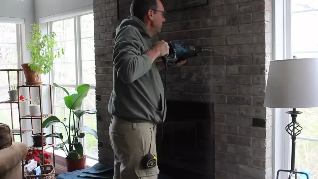 How to Install Fireplace Mantel on Brick