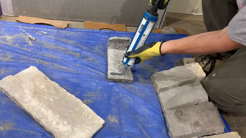 How to Install Stone on Fireplace Wall